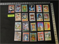 21 Vintage Baseball Cards, Carlton Fisk, George Fo