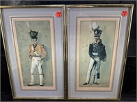2 PRUSSIA AND ENGLAND SOLDIER PRINTS