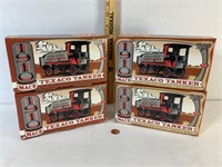 Four Texaco 1910 Mack Tanker Coin Banks