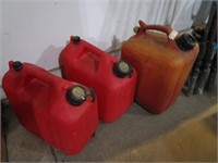 Lot of 3 Gas Cans