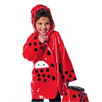 NEW! Kidorable Kids Ladybug Raincoat Size 5/6