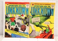 (2) ADVENTURES INTO THE UNKNOWN COMICS