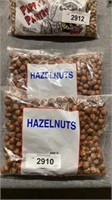 Two bags of hazelnuts 16 oz.