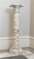 Turned Marble Plinth, Early 20th Century