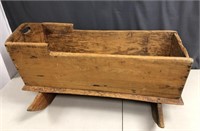 Antique Canadian Pine Rocking Cradle