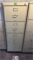 4 Drawer file Cabinet Tan