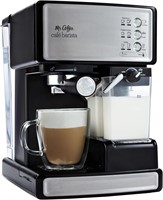 Mr. Coffee Espresso Machine with Frother  Silver