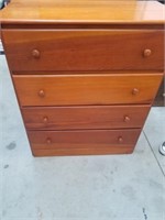 Nice four drawer dresser 36.5x 30.5 X 14.5 in