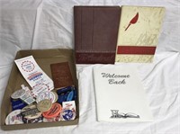 1942-43 cardinal yr book/Harmony memorabilia