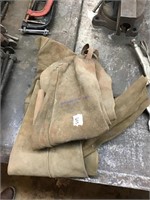 Leather  welding chaps and jacket