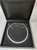 Sterling Silver Braided 16-20" Necklace 7.5 Dwt