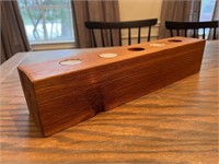 CEDAR TEAL LIGHT CANDLE HOLDER