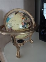Very nice Gem Stone globe, 10 inches tall.