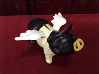 Cast Iron Flying Pig Coin Bank