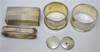 STERLING SILVER NAPKIN HOLDERS BUTTONS 2.79 OZT