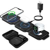 Wireless Charger 3 in 1 with Adapter and Travel
