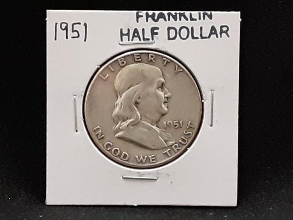 1951 Franklin Half Dollar