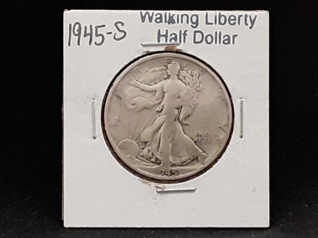 1945S Walking Liberty Half Dollar