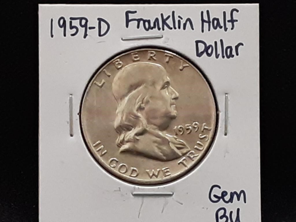 1959D Franklin Half Dollar