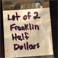 1961 & 1963 Franklin Half Dollars