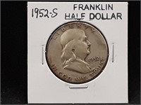 1952S Franklin Half Dollar