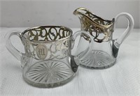 Antique Sterling Silver Cream & Sugar set