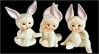Cute Glitter-Covered Bunny Set