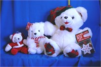 (3) Christmas Bears