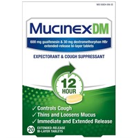 Mucinex DM 12 Hour Relief Tablets  20ct  Controls