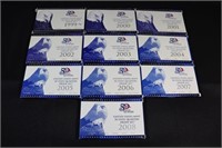 50 State Quarters Proof Sets 1999-2008