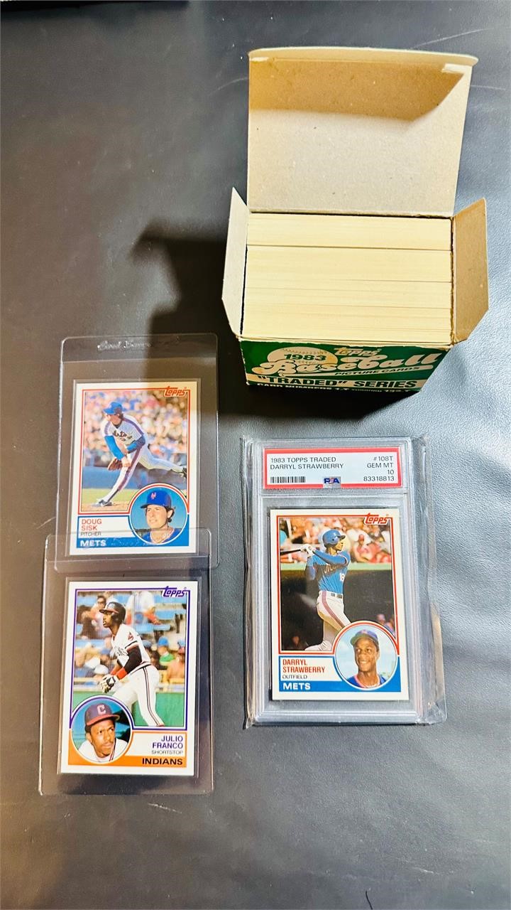 1983 Topps Traded Complete Set Strawberry PSA 10