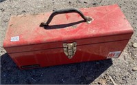 RED METAL TOOL BOX