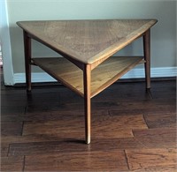 TEAK TRIANGLE  TABLE- RESERVE $100