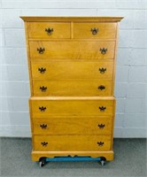 Large High Boy Maple Chest - Solid Wood