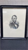 Lithograph Abraham Lincoln By M.W Baldwin 1916 ( 9