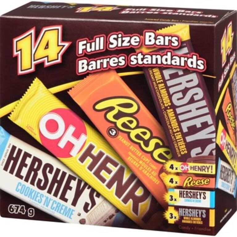 14-PACK HERSHEYS FULL SIZE CHOCOLATE BARS | Live and Online Auctions on ...