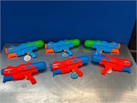 6 Pack Pump Action Water Blaster