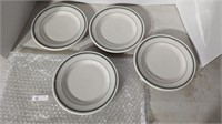 4 Small (Estimated 7") Plates
