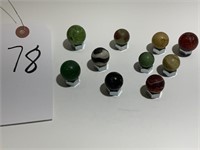 Assorted Vintage Glass Marbles