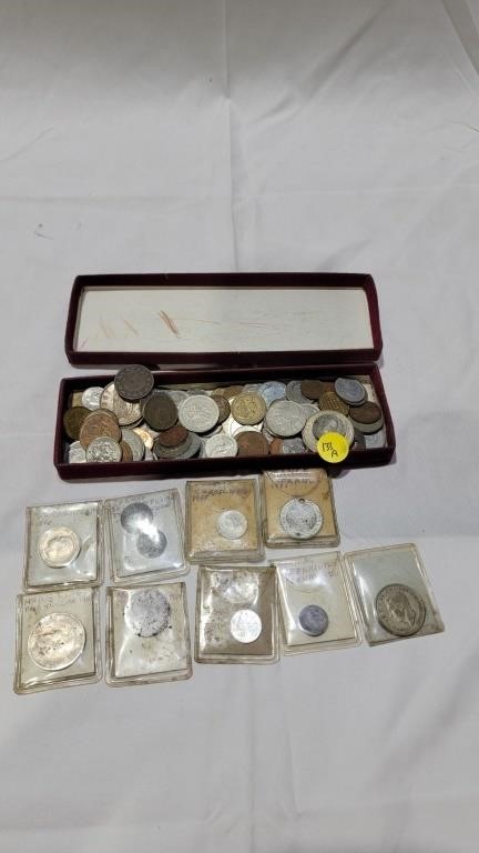 Big collection of early foreign coins