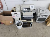 Pile of home electronics