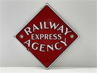 Railway Express Agency Porcelain Sign