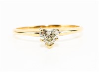 Jewelry 14kt Yellow Gold Diamond Heart Ring