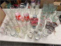 Lot of Coca-Cola glasses (various)