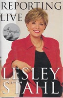 Reporting Live Lesley Stahl signed book