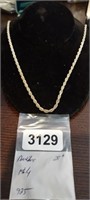 STERLING SILVER NECKLACE 28"