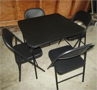 Card Table & 4 Chairs