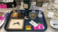 Candle sticks, variety collectibles