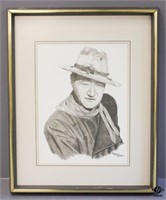 Framed John Wayne Print By Larry Bees
