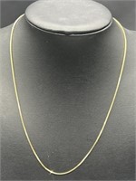 14kt Gold 18in Chain, 
TW 3.1g